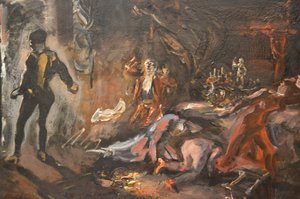 La rencontre de Don Juan avec le convive de pierre - Max Slevogt